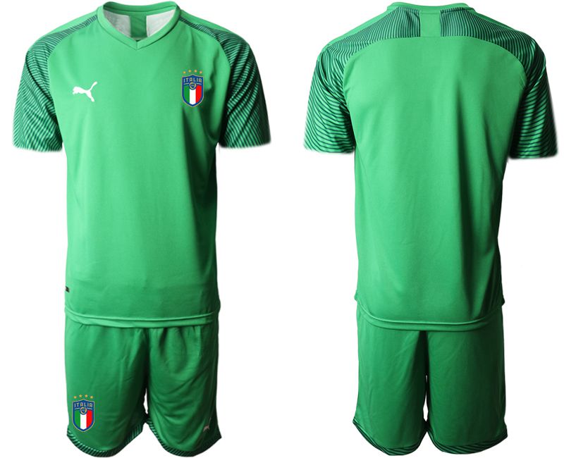 Men 2022 World Cup National Team Italy green goalkeeper blank Soccer Jerseys->italy jersey->Soccer Country Jersey